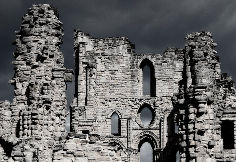 Ruins of Stone Building — Black