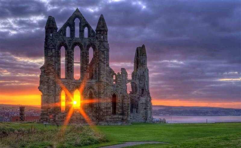 Ruins of Whitby Abbey — Purple