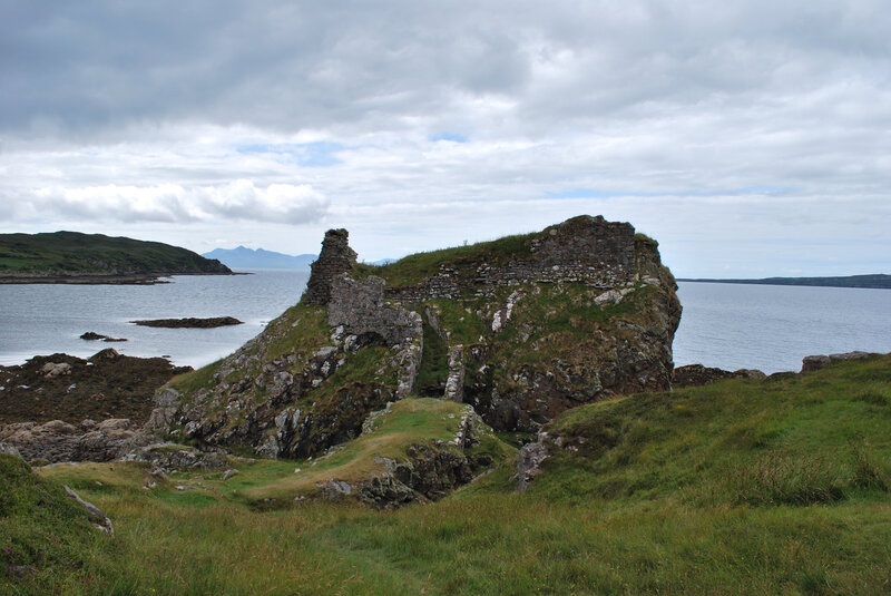 ruins on a coastal headland