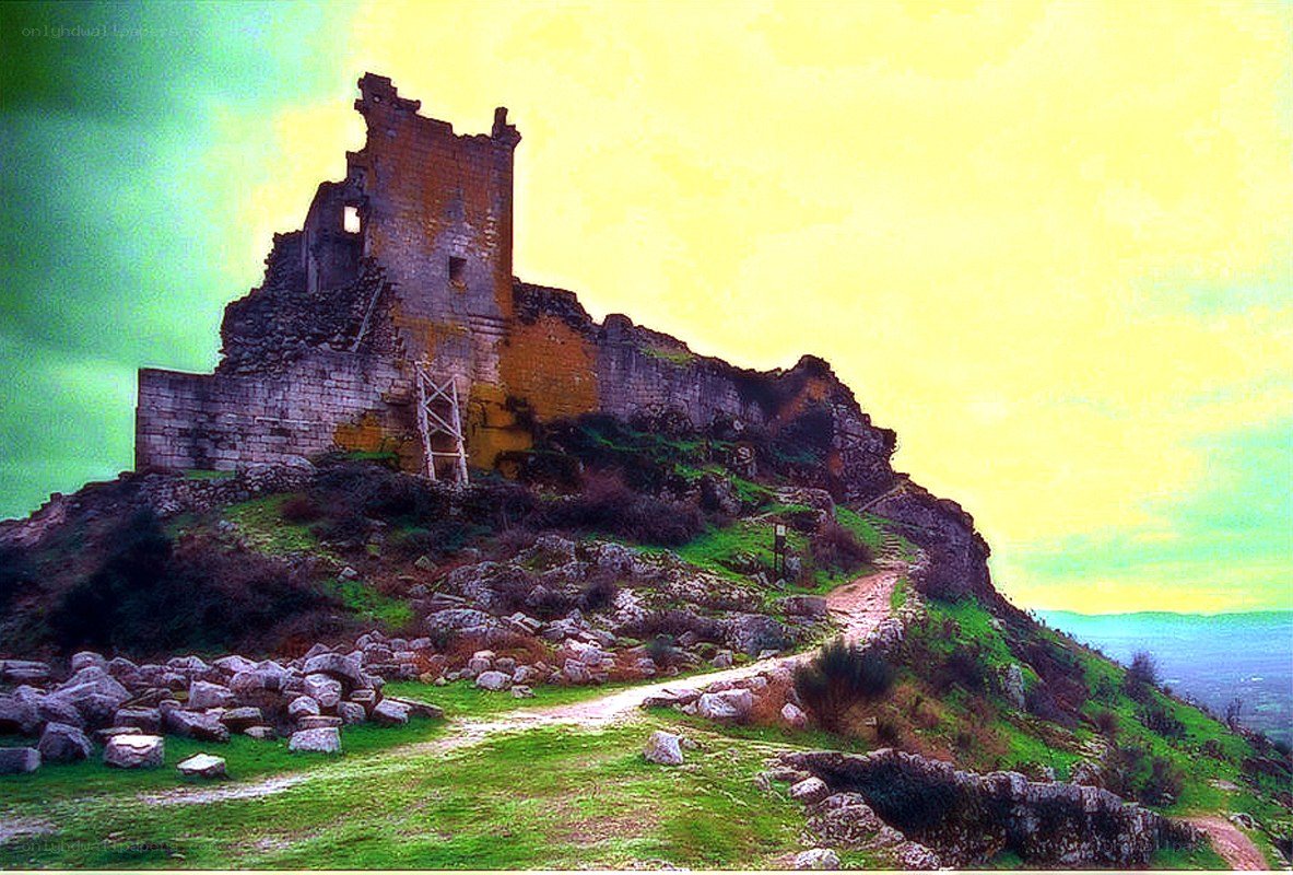 ruins on a hilltop