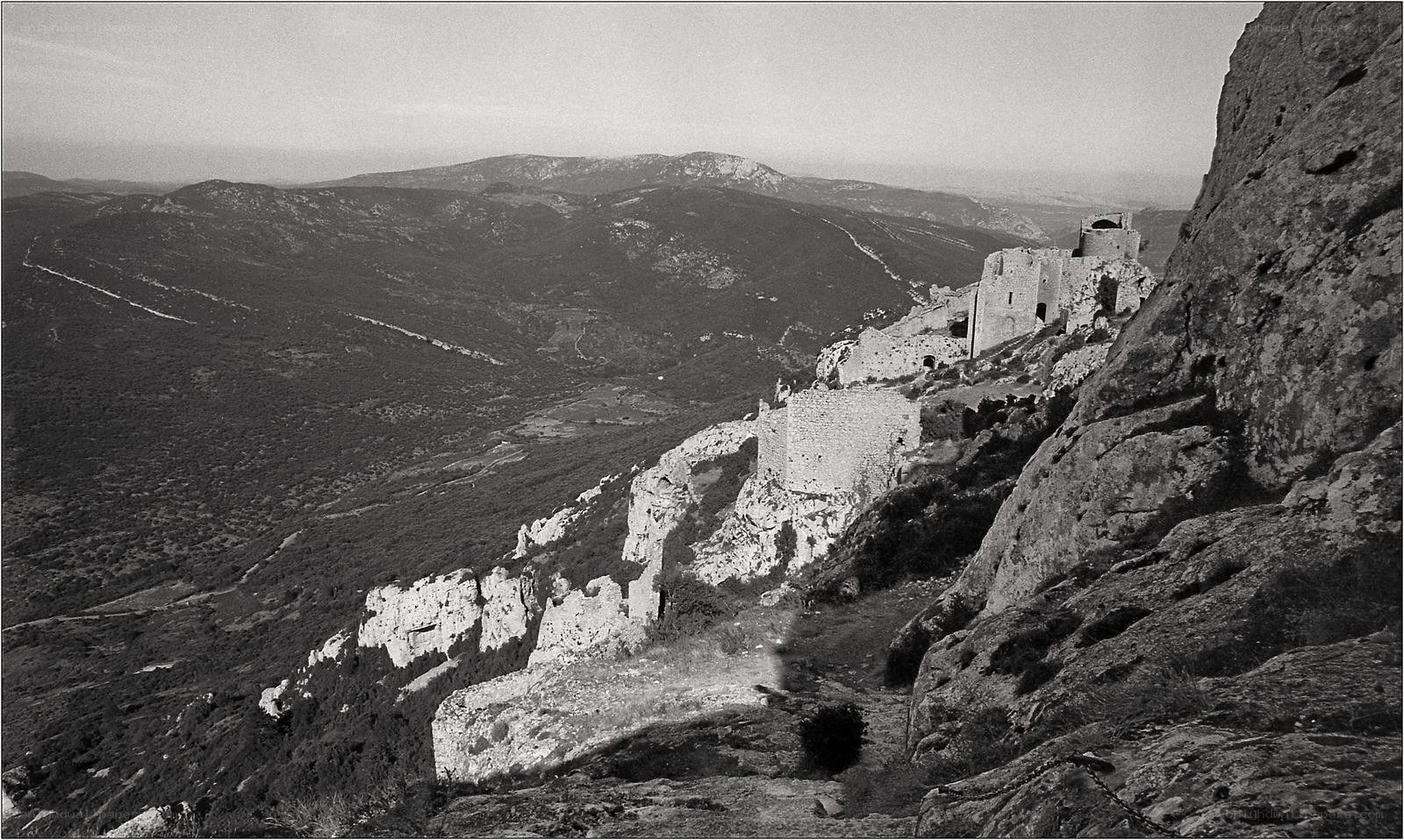 Ruins on a mountain cliff