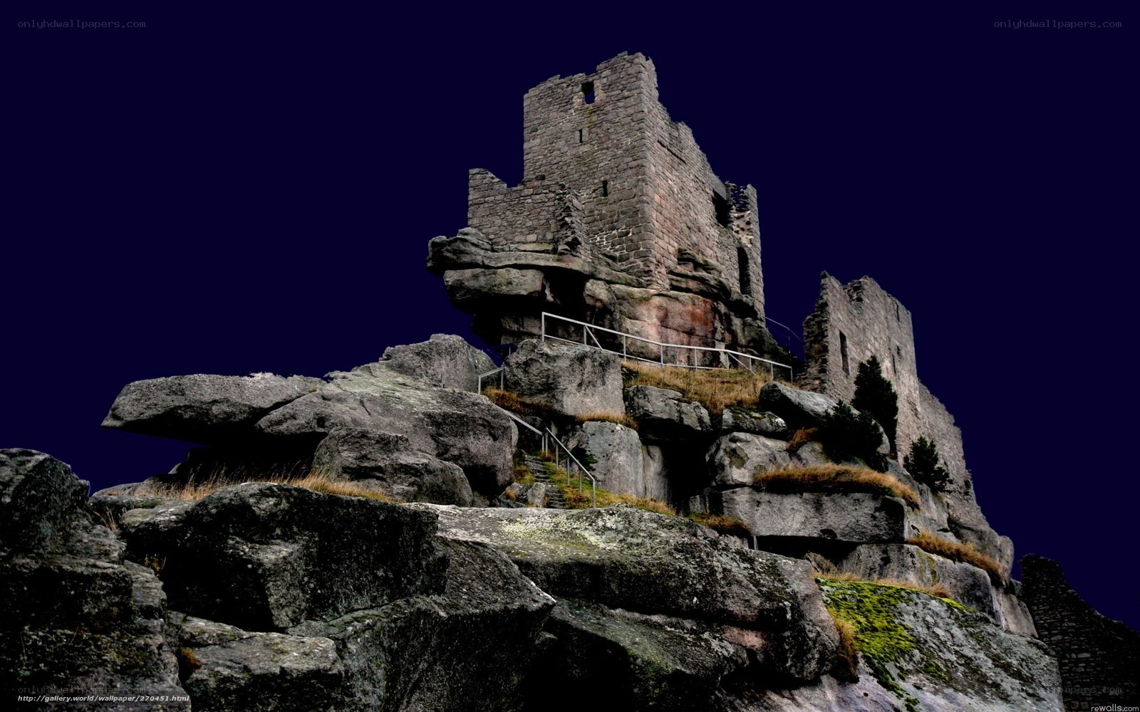 Ruins on a rocky cliff