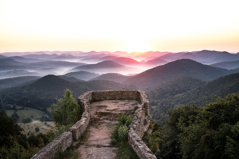 Ruins on Mountain Peak