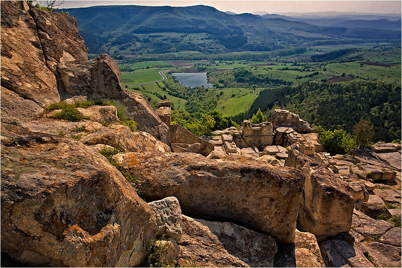 Ruins on Rocky Cliff