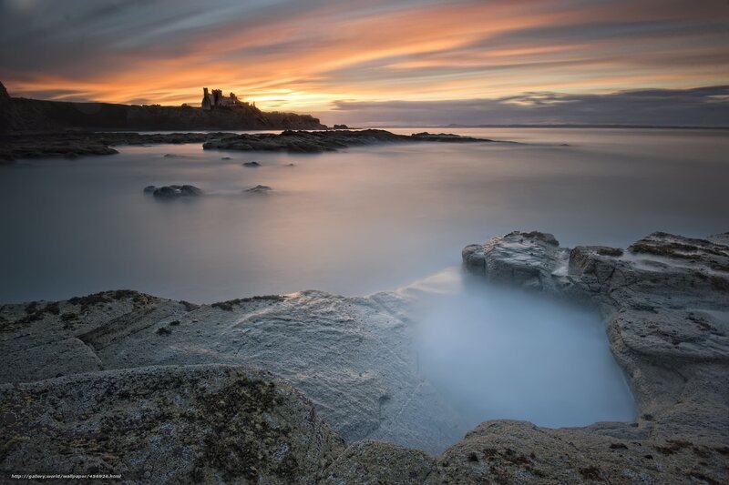 Ruins on Rocky Coast