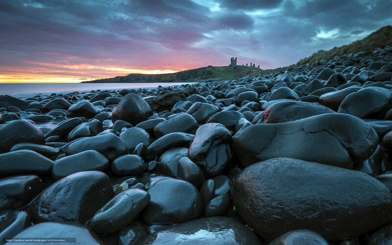 Ruins on Rocky Shore