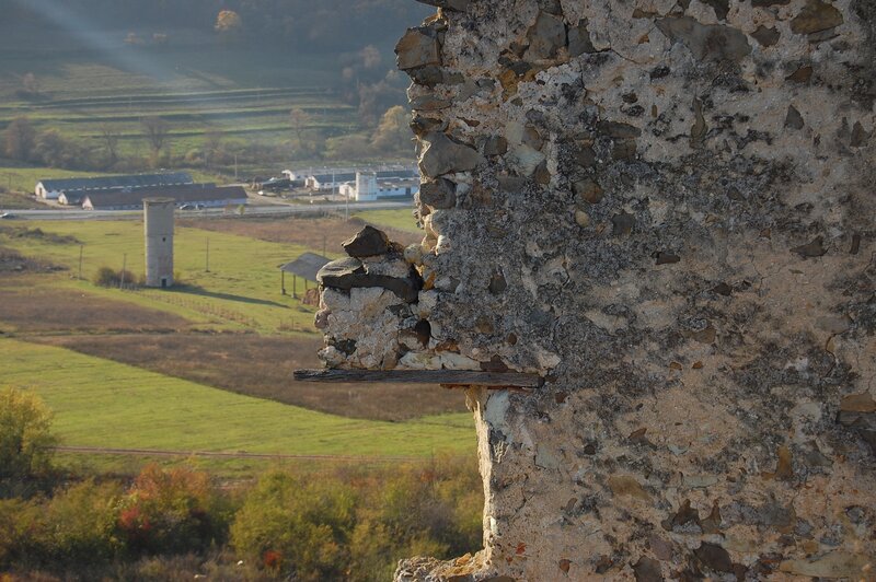 Ruins overlooking a valley
