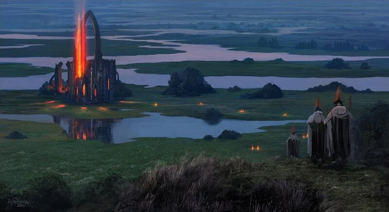 Ruins with glowing portal