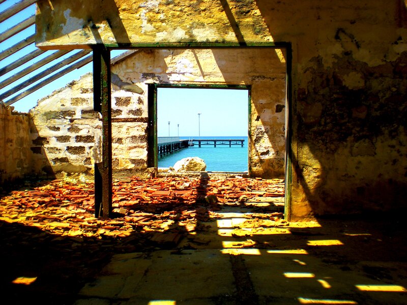 Ruins with ocean view