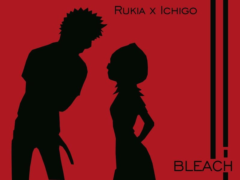 Rukia and Ichigo silhouette