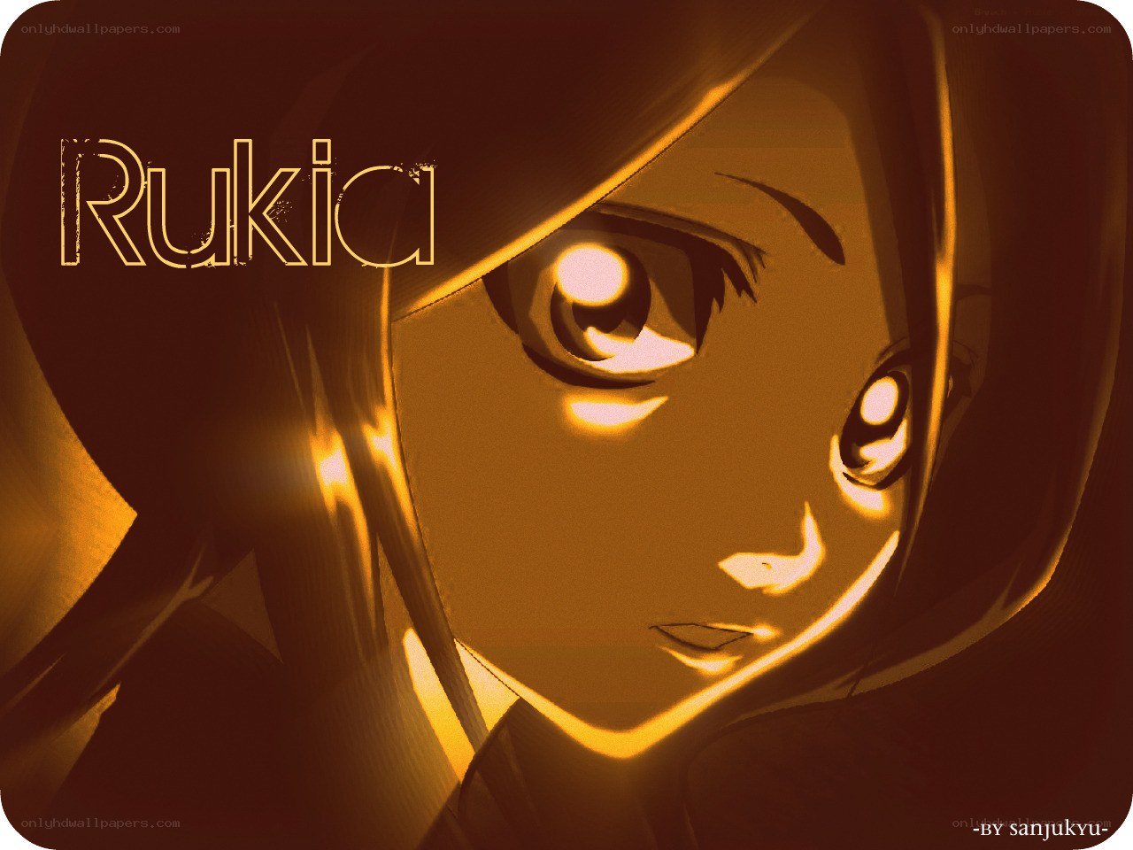 Rukia anime character portrait