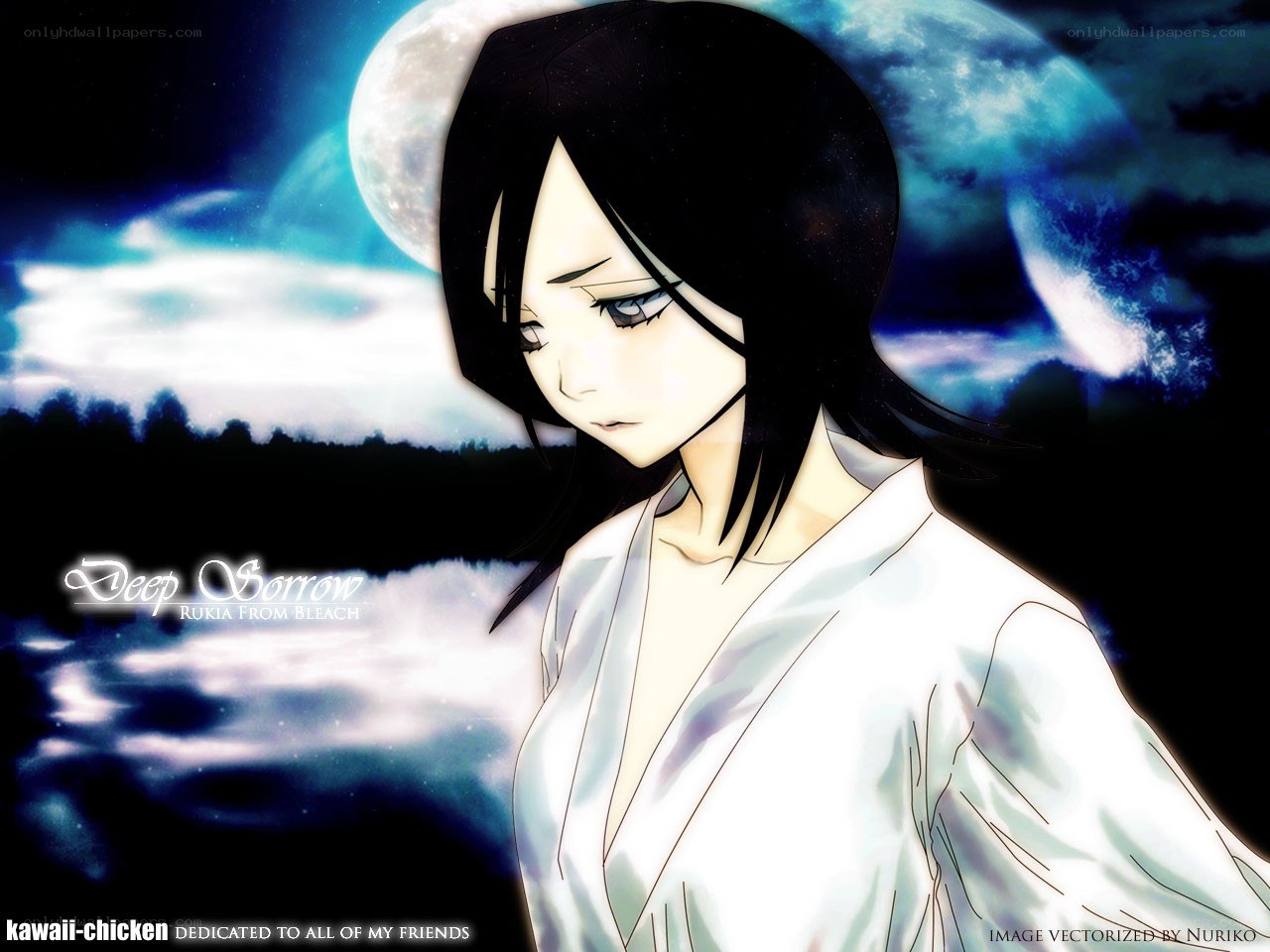 Rukia in deep sorrow