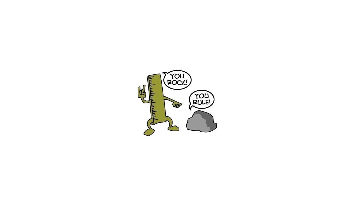 ruler and rock pun
