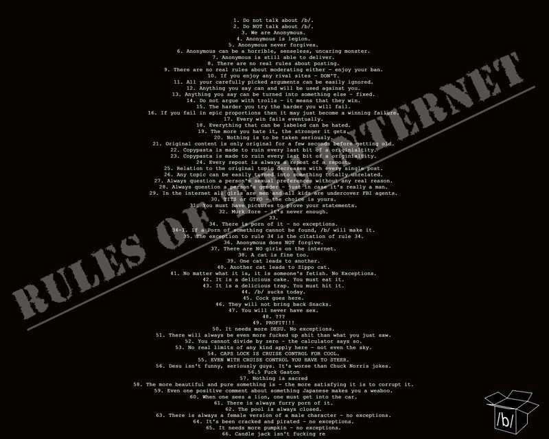 Rules of /b/