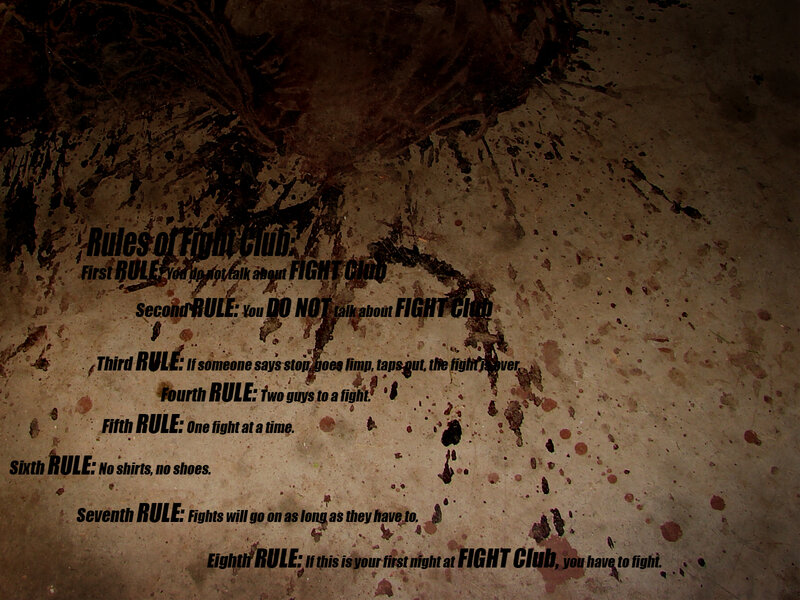 Rules of Fight Club — Brown