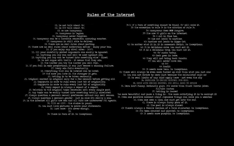 Rules of the Internet