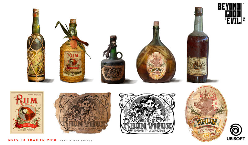 Rum Bottles and Labels