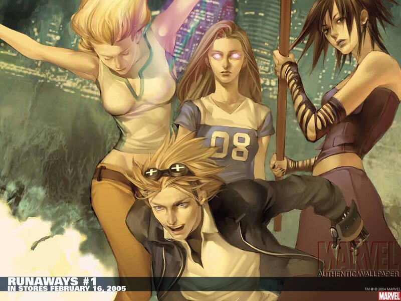 Runaways comic cover art
