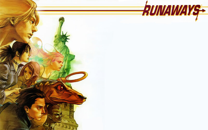 Runaways comic cover art
