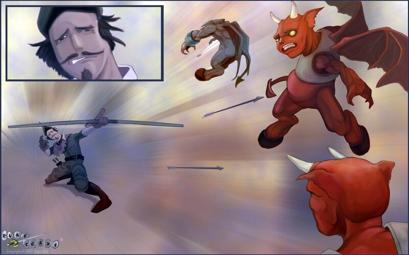 RuneScape character in combat