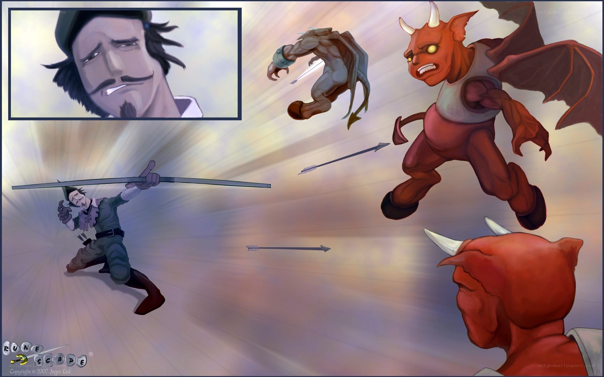 RuneScape character in combat
