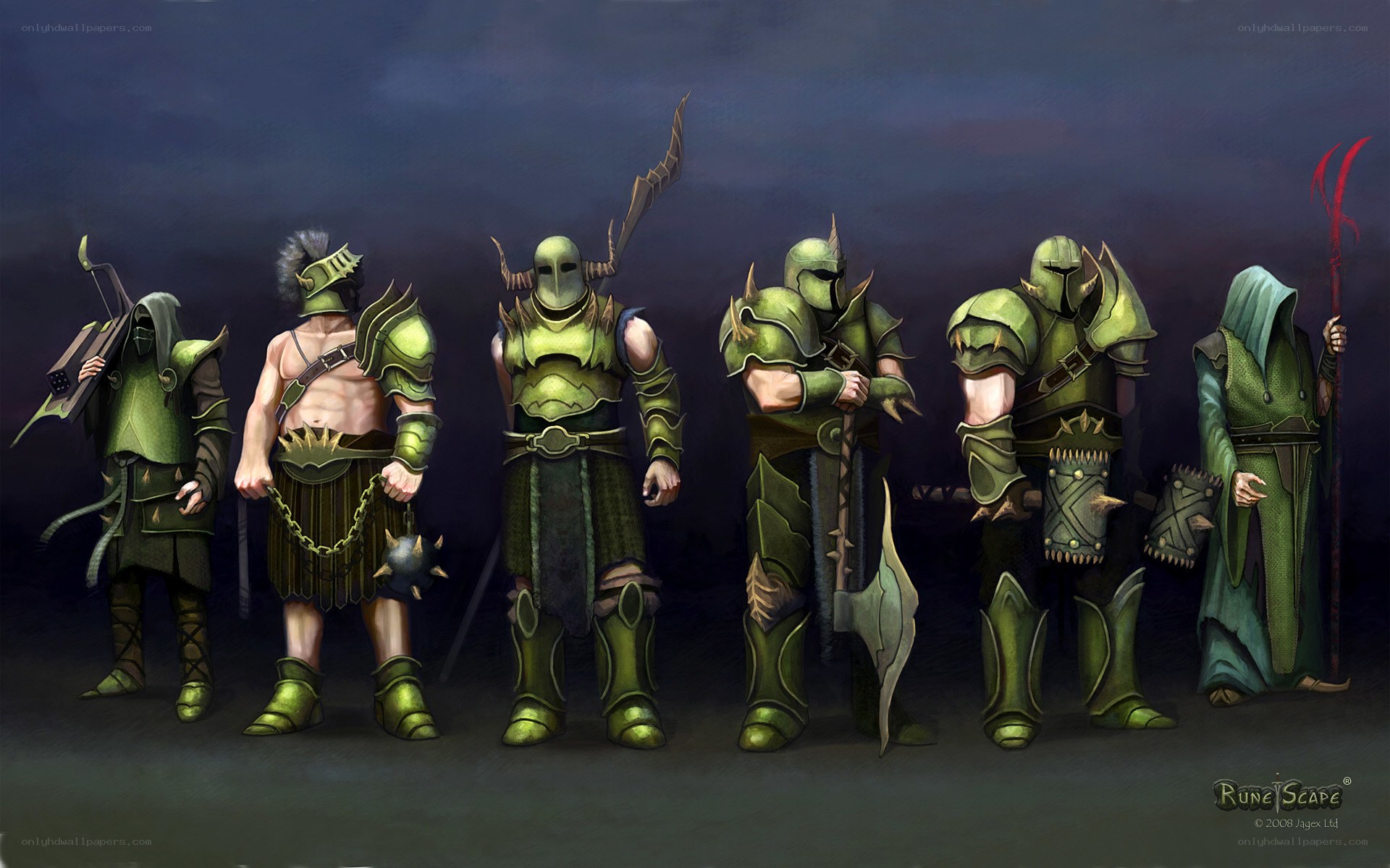 Runescape character lineup