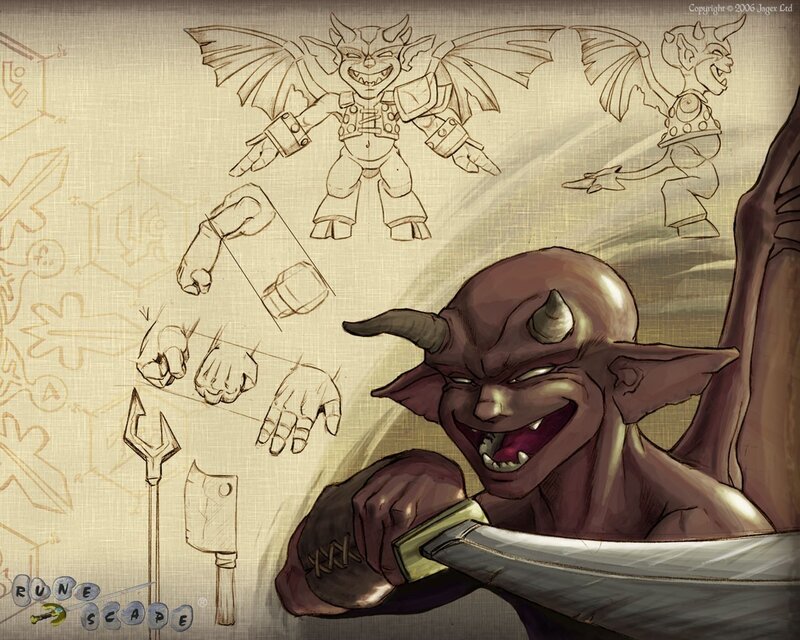 Runescape demon character design