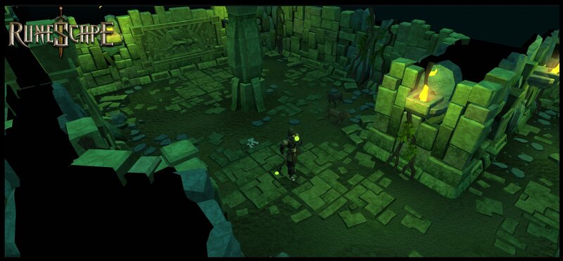 RuneScape dungeon scene