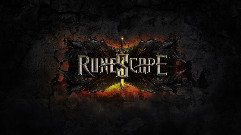 Runescape logo on dark background