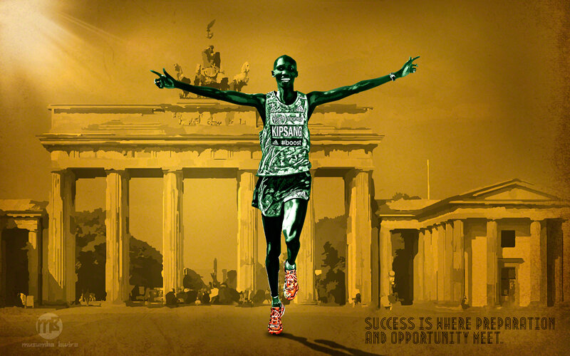 Runner Celebrating Victory