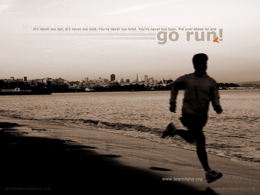 Runner on the beach