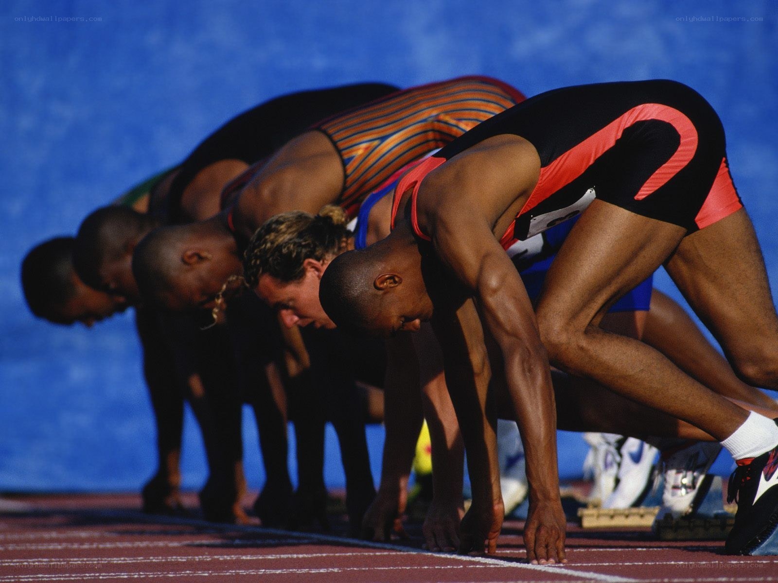 Runners at the starting line