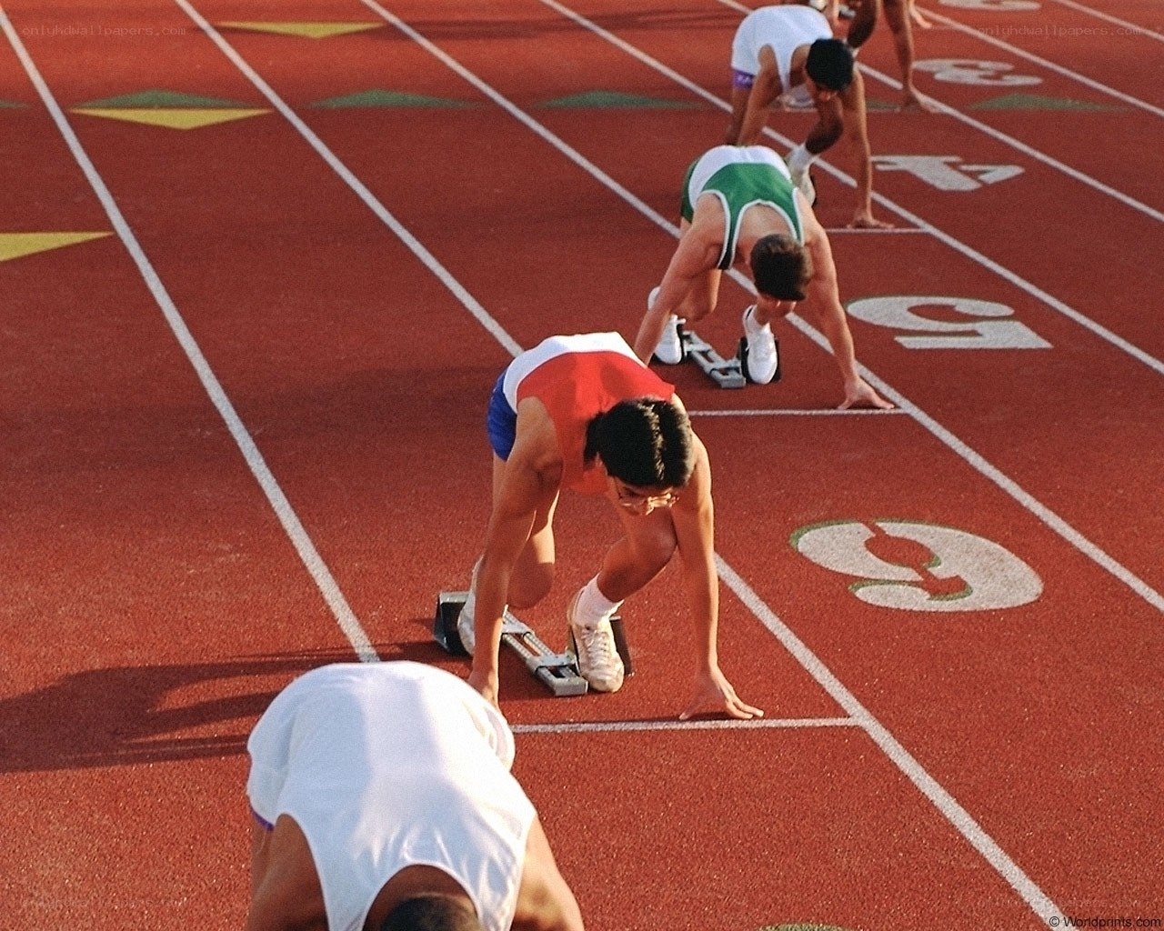 Runners at the Starting Line