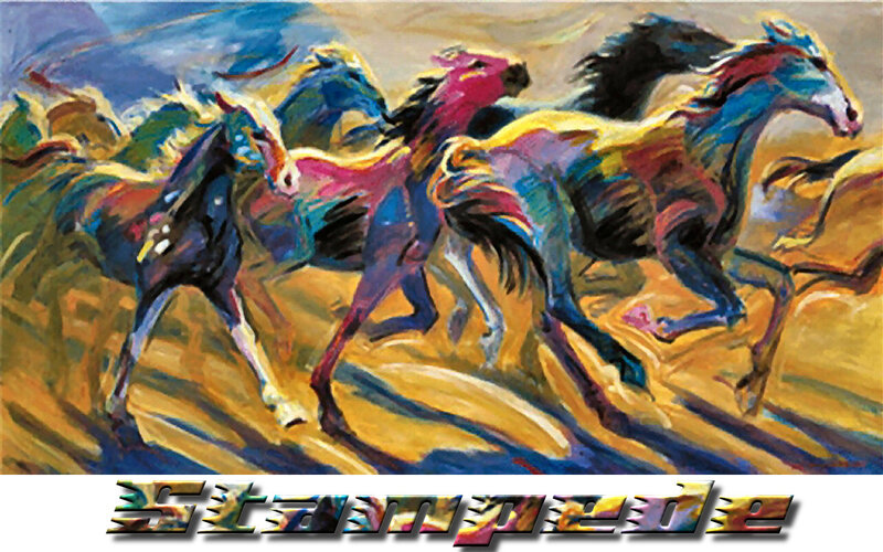 Running Horses — Yellow