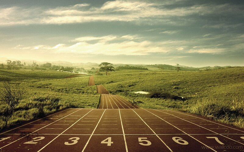 Running Track in Field