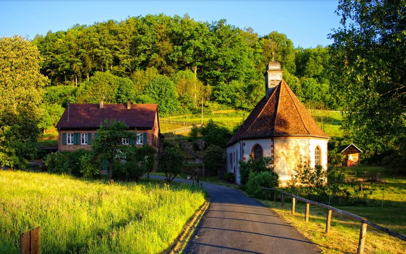 Rural chapel and house in Germany