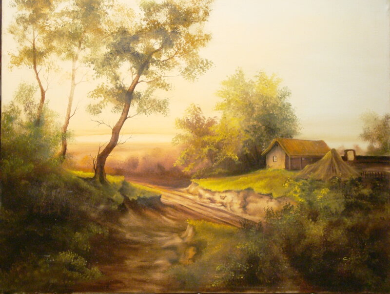 Rural Cottage Landscape