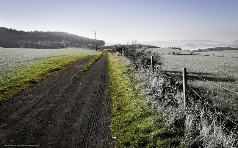 rural dirt road landscape
