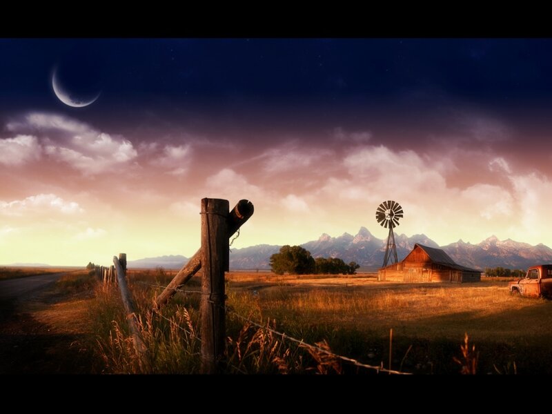 Rural Farm Landscape — Orange, Serene