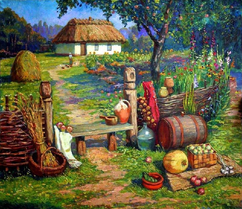 Rural Garden Scene