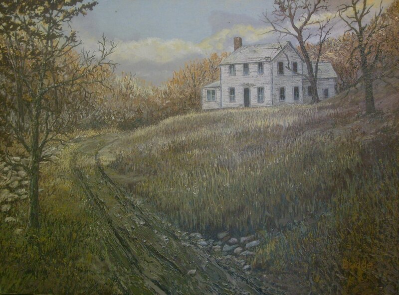 Rural house on a hill