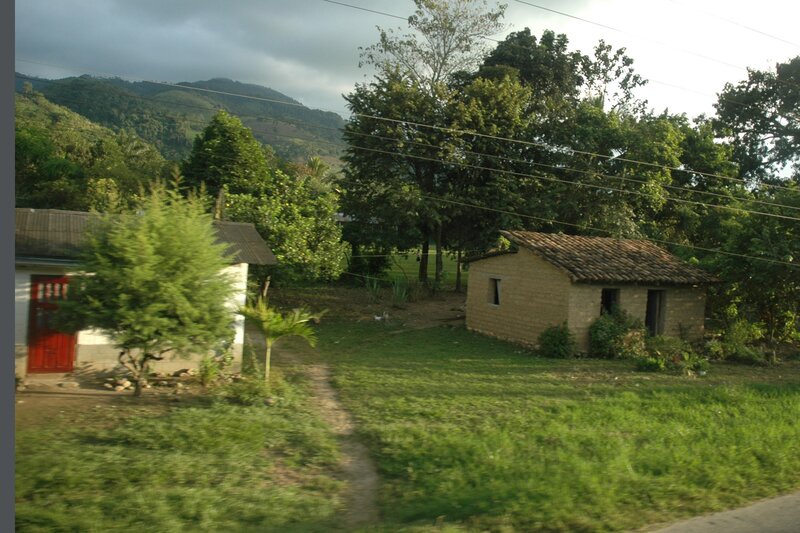 Rural houses in a mountain valley