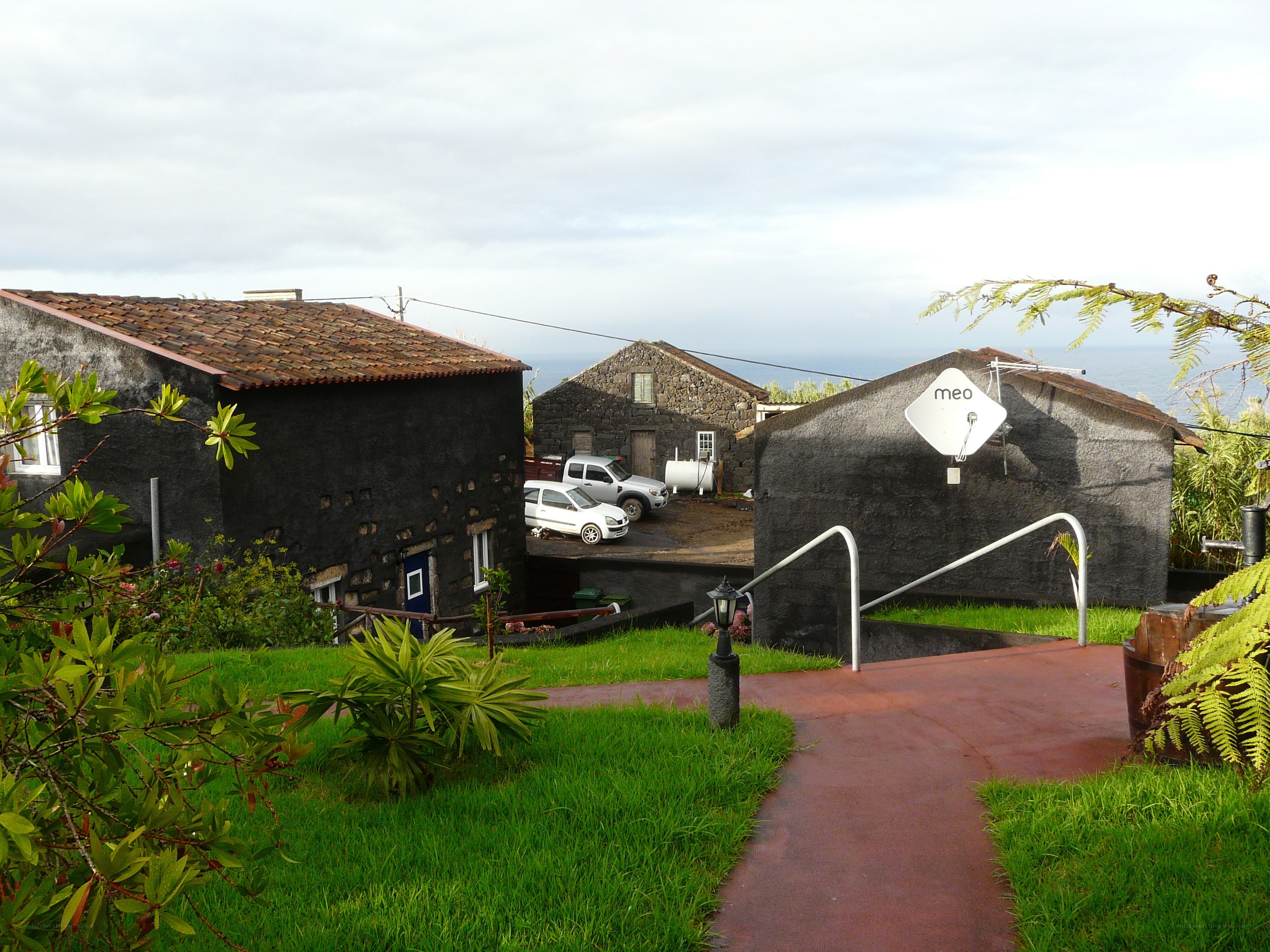 Rural houses with ocean view