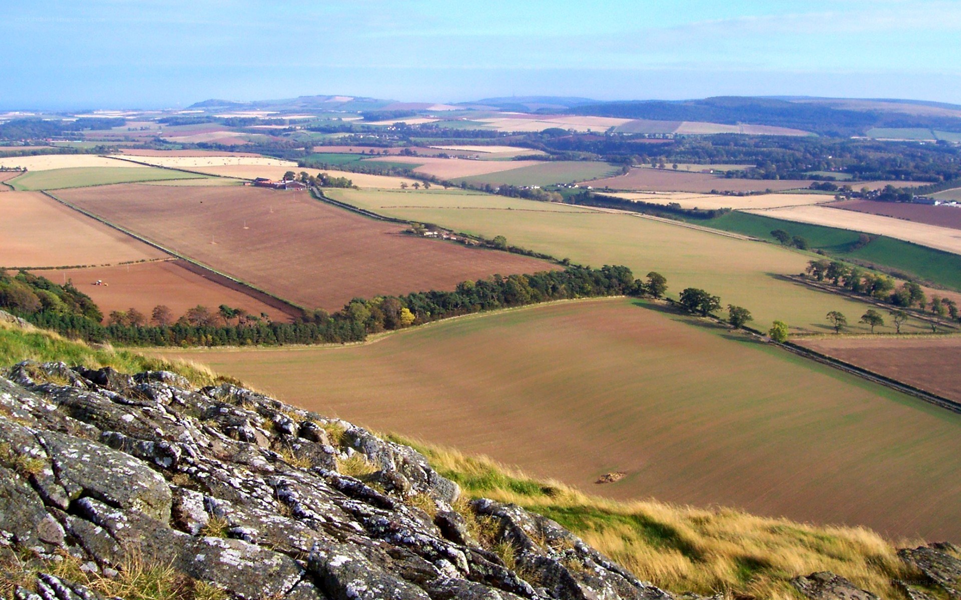 rural landscape from a hill