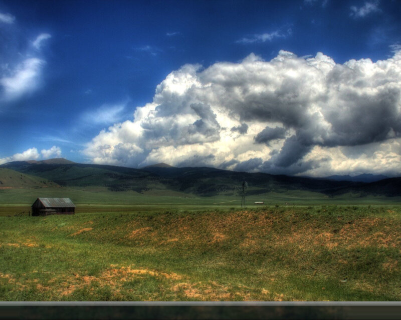 Rural Landscape with Barn — Green