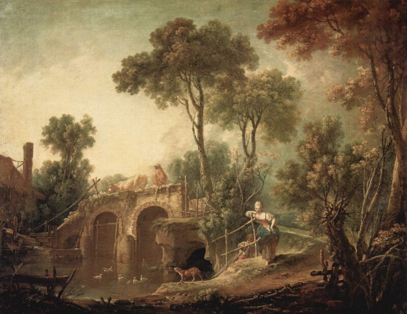 Rural Landscape with Bridge