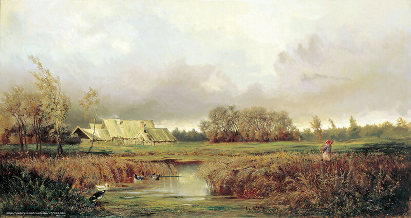 Rural Landscape with Farmhouse
