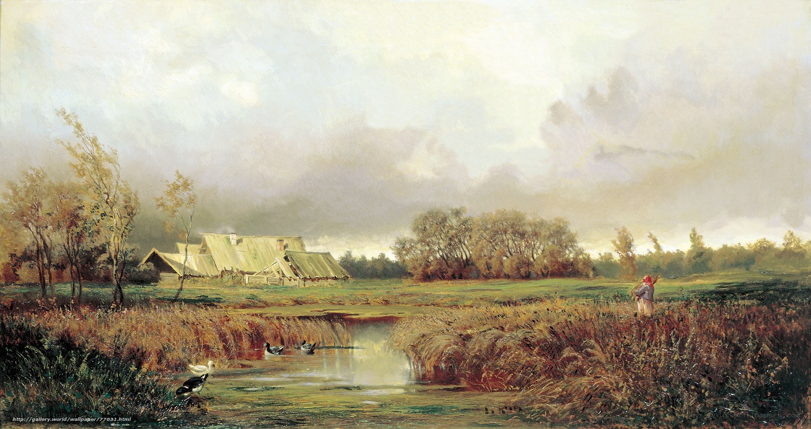 Rural Landscape with Farmhouse