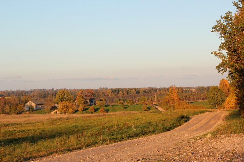 Rural Landscape with Houses — Green