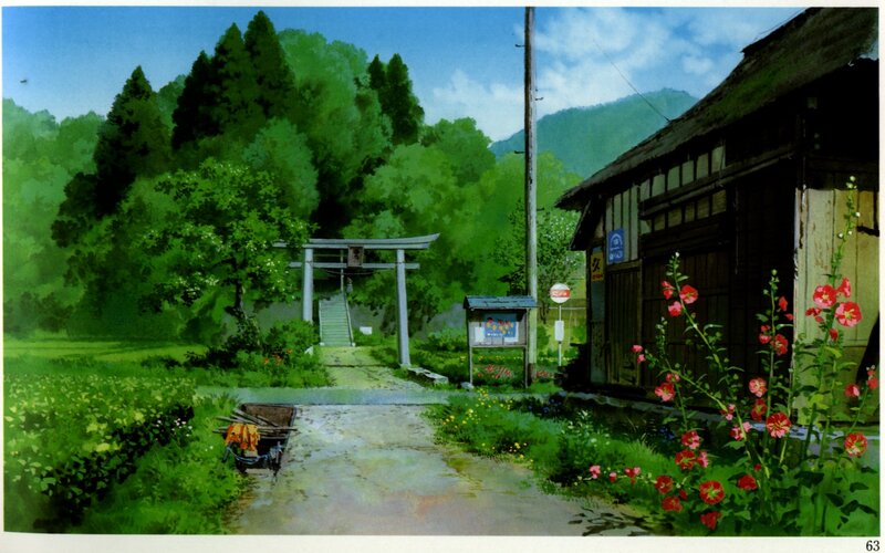 Rural Path with Torii Gate